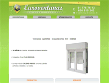 Tablet Screenshot of euroventanasmadrid.com
